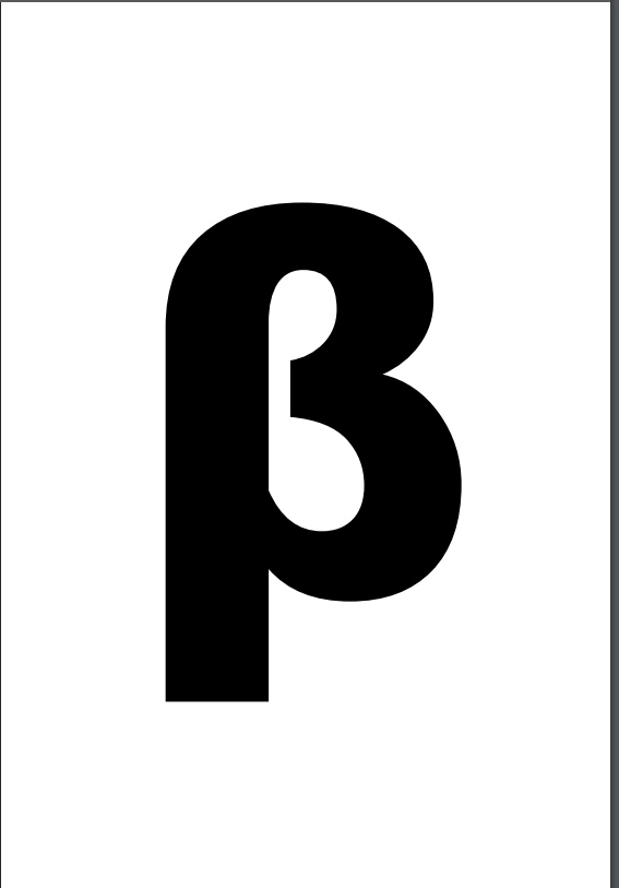 用opengl画一个字母β