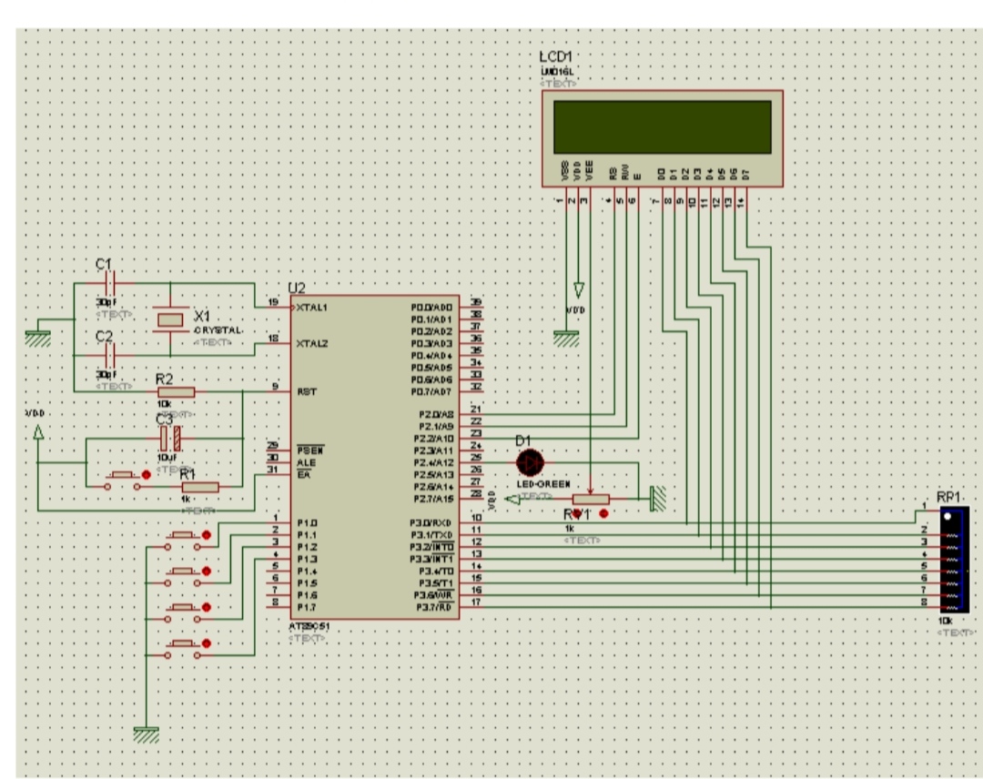 基于at89c51单片机的电子时钟(lcd显示)